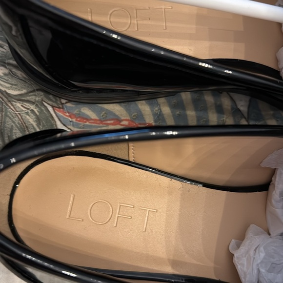 Black Patent Leather Loafers with Rhinestone Detail 8.5 m women’s flat new - Picture 4 of 6